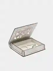 Шкатулка под кольца "Хохлома", белый, 10 х 9, 5 х 2,6 см