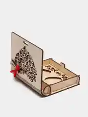 Шкатулка под кольца "Любовь", неокрашенная, 10 х 9, 5 х 2,6 см