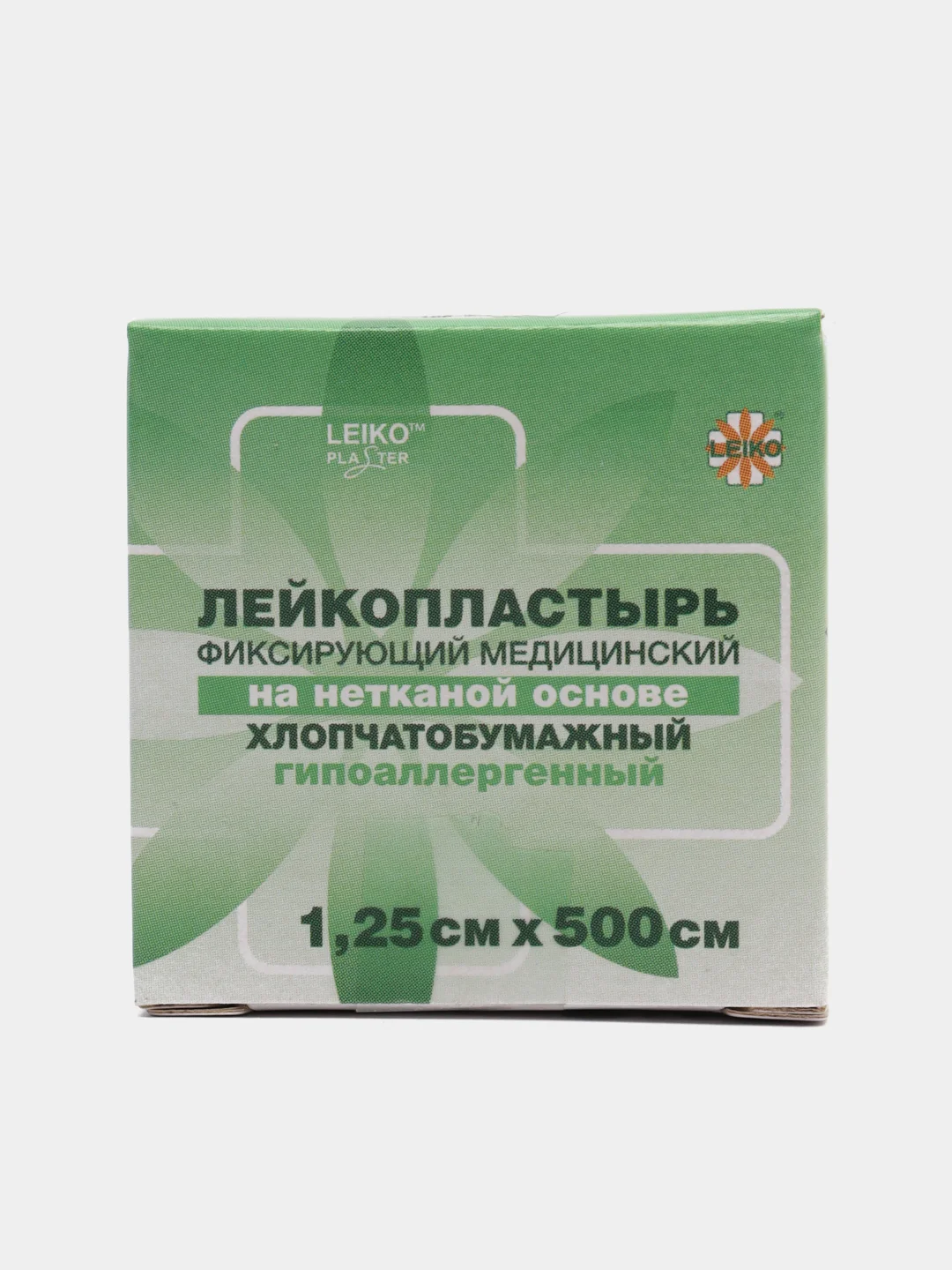 Лейкопластырь "LEIKO" фиксирующий, медицинский на нетканой основе, гипоаллергенный