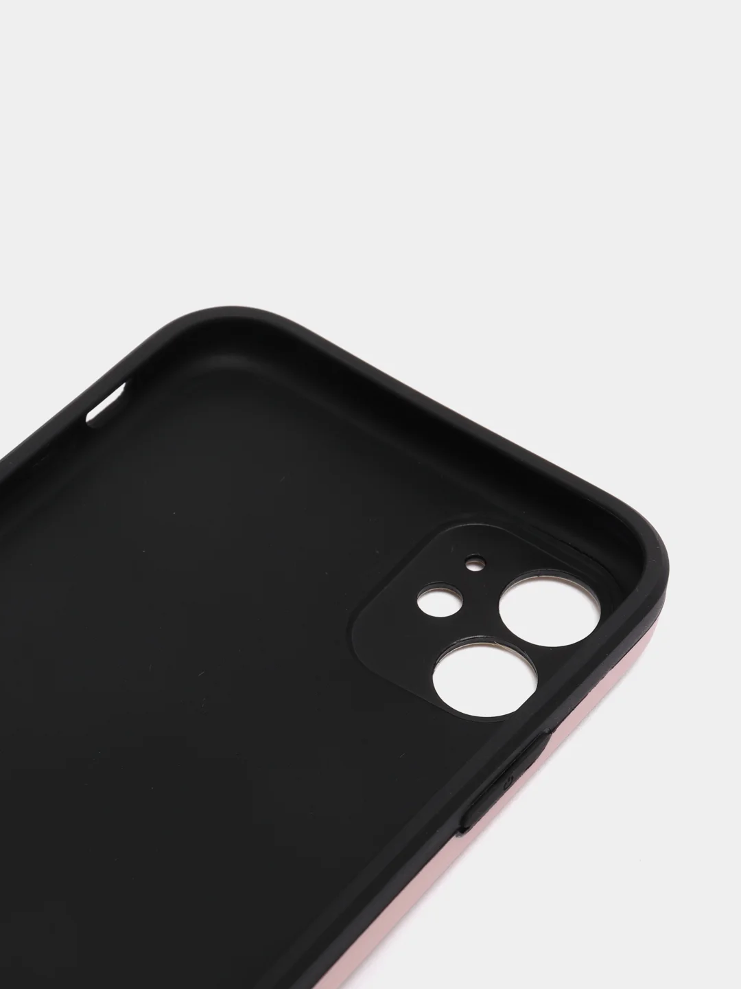 Розовый чехол силиконовый на iPhone 11 12 Айфон 11 12