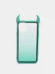 Бирюзовый чехол для iPhone 11 Pro, с рожками, 6 цветов