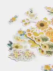 Лимонный наклейки-стикеры с цветами и растениями для скрапбукинга, 40 штук в упаковке