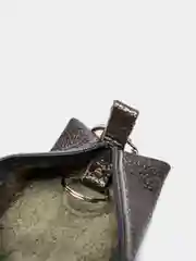 Серый меланж ключница кожаная