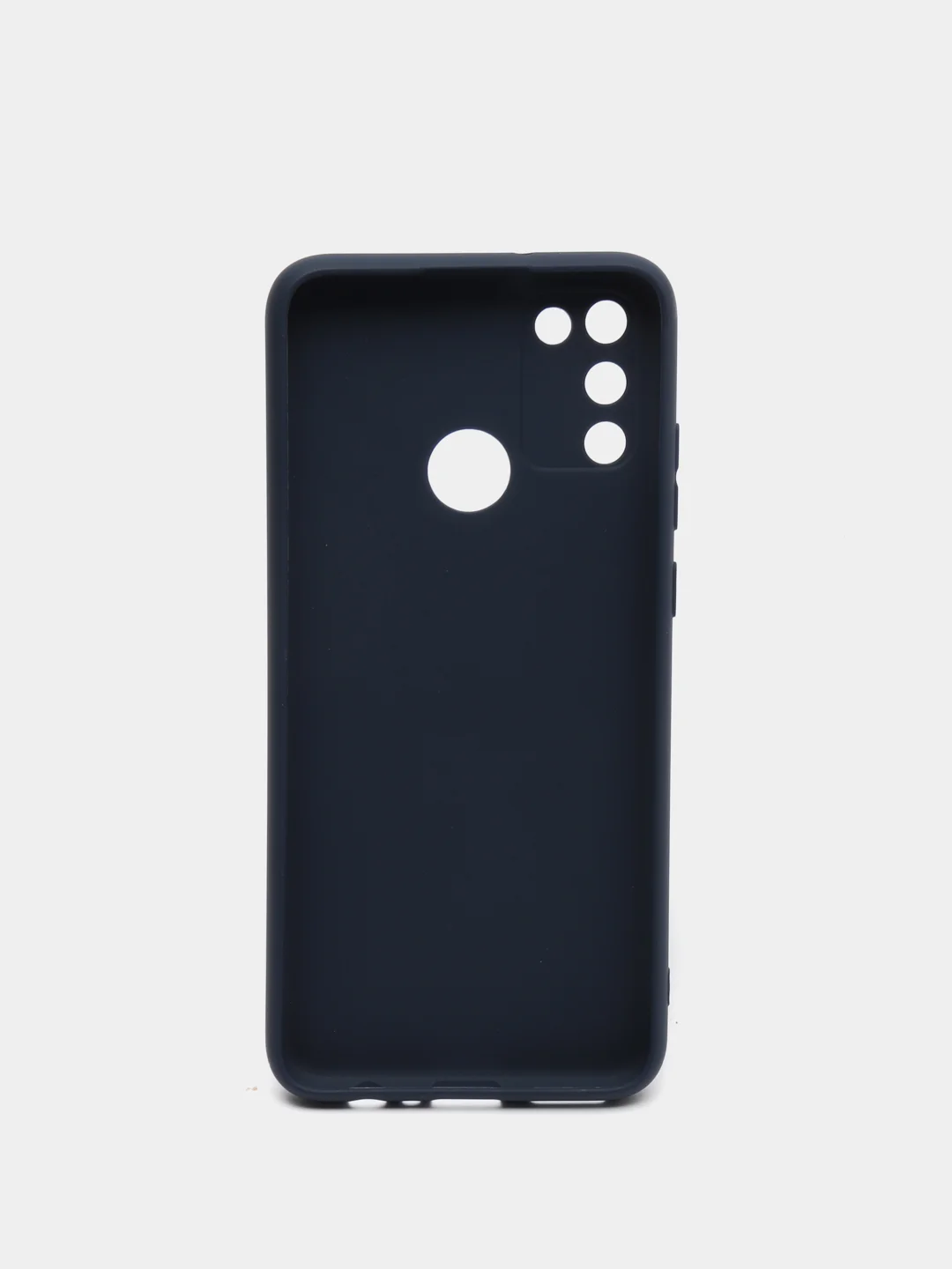 Темно-синий чехол силиконовый Huawei Honor 9A (Хуавей Хонор 9А), цветной, матовый