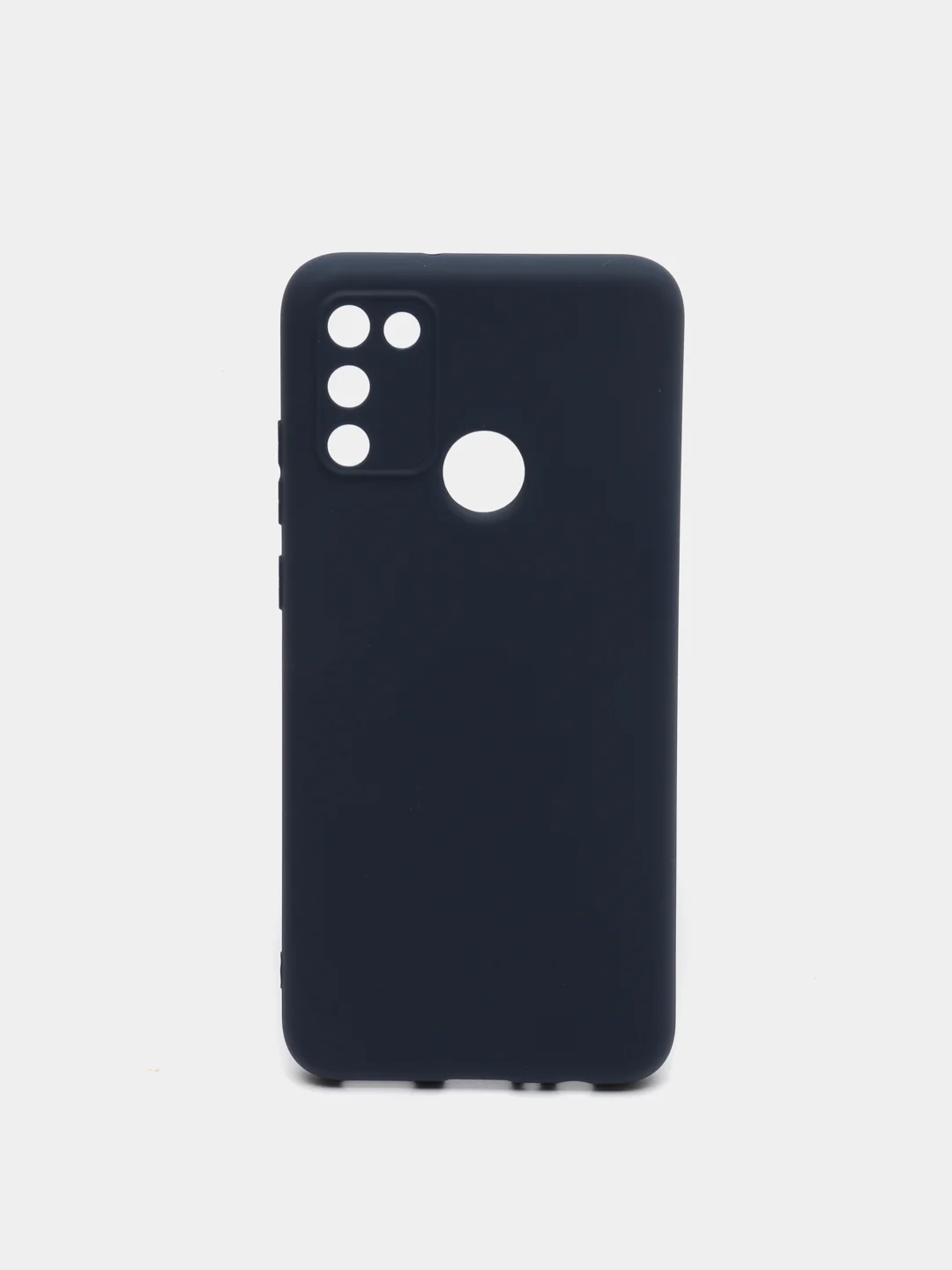Темно-синий чехол силиконовый Huawei Honor 9A (Хуавей Хонор 9А), цветной, матовый
