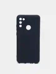 Темно-синий чехол силиконовый Huawei Honor 9A (Хуавей Хонор 9А), цветной, матовый