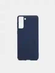 Темно-синий чехол для Samsung S21 Plus цветной матовый