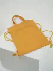 Желтый женская сумка шоппер на плечо холщовая