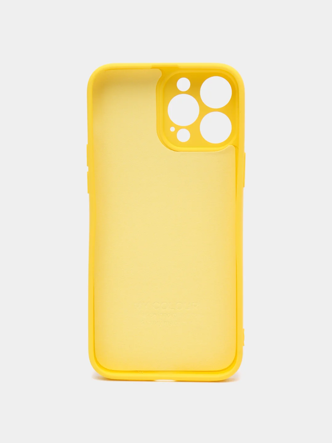 Желтый чехол iPhone 13 Pro Max, силиконовый на айфон про макс