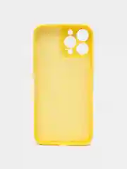 Желтый чехол iPhone 13 Pro Max, силиконовый на айфон про макс