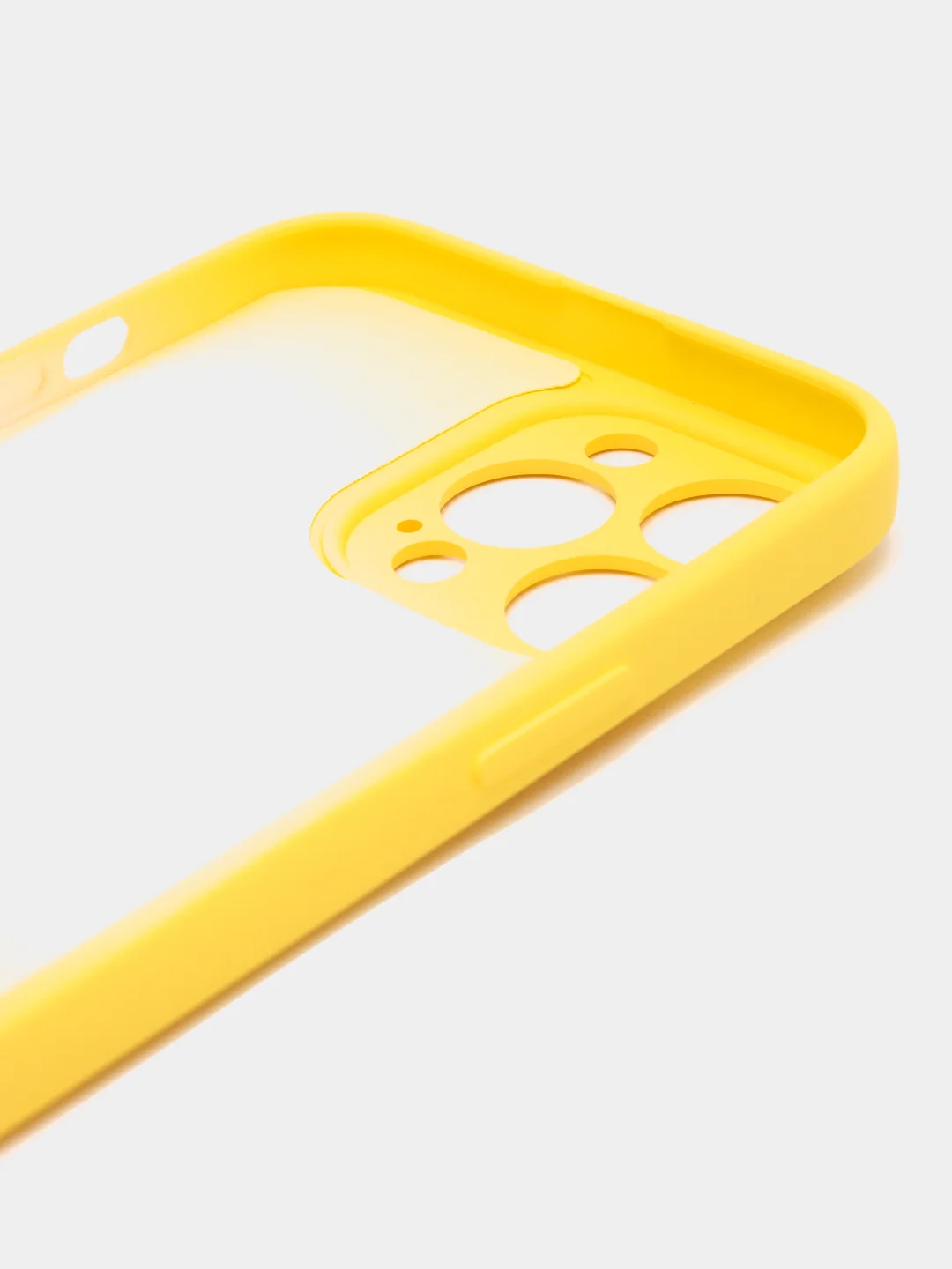 Желтый чехол iPhone 13 Pro Max, силиконовый на айфон про макс