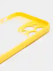 Желтый чехол iPhone 13 Pro Max, силиконовый на айфон про макс