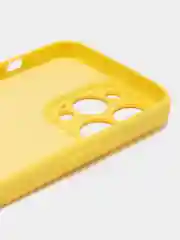 Желтый чехол iPhone 13 Pro Max, силиконовый на айфон про макс