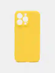 Желтый чехол iPhone 13 Pro Max, силиконовый на айфон про макс