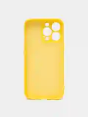 Желтый чехол iPhone 13 Pro Max, силиконовый на айфон про макс