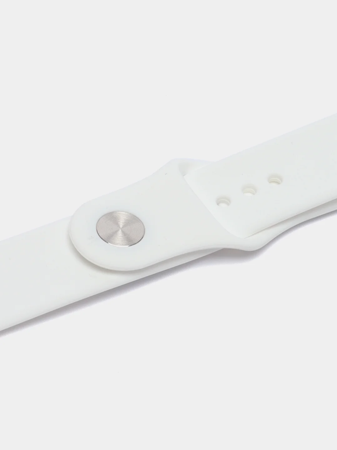 Белый силиконовый ремешок для Apple Watch 42/44
