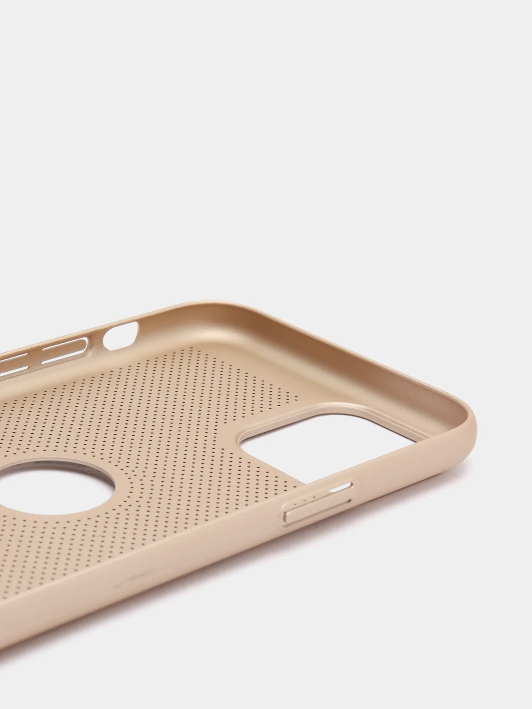 Золотой чехол ультратонкий с перфорацией для Айфон iPhone 11, iPhone 11 Pro, iPhone 11 Pro Max