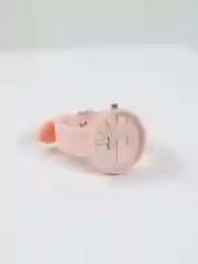Розовый часы с силиконовом ремешком