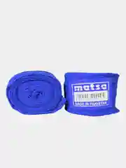 Синий бинт боксерский "MATSA", 2,65м, хлопок (2 шт.)