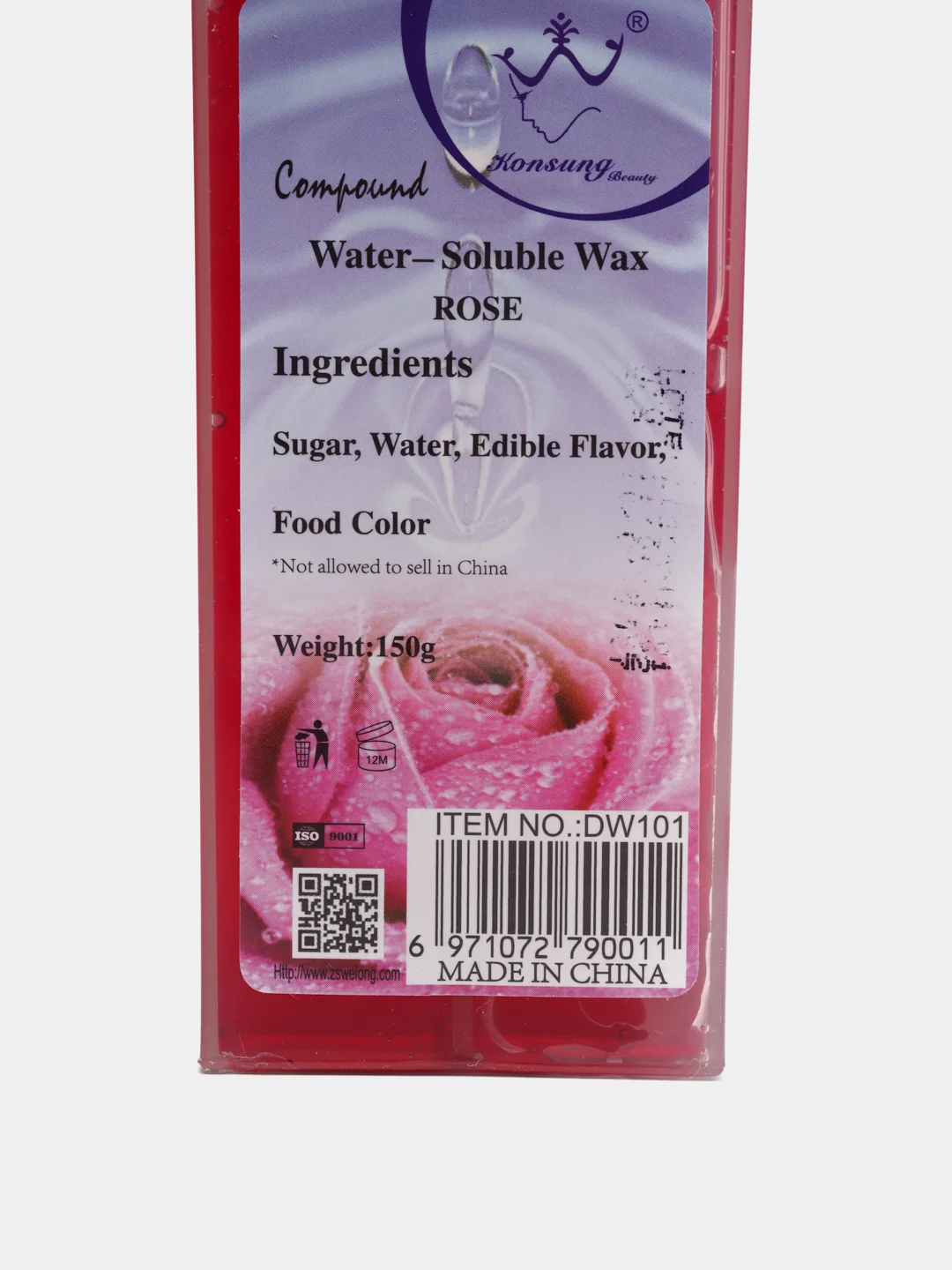 Красный воск картриджный для депиляции "Water-Soluble Wax", 115 г