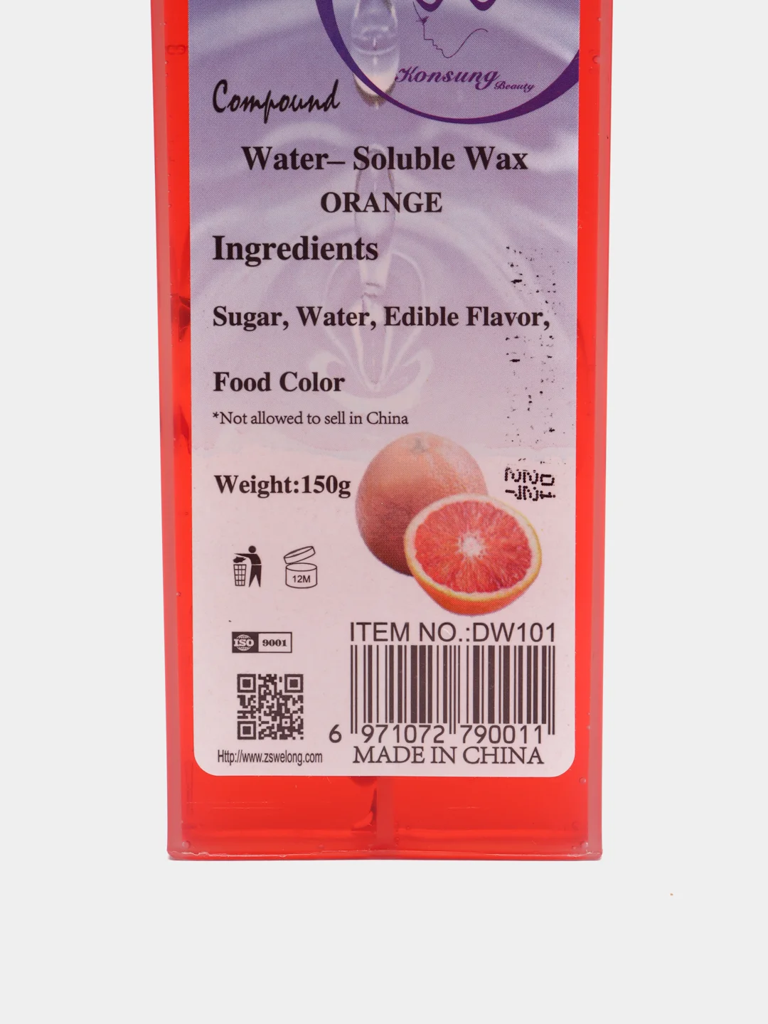 Алый воск картриджный для депиляции "Water-Soluble Wax", 115 г