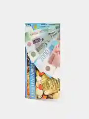 Золотой открытка-конверт "Поздравляю"
