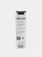 Белый кабель AUX WALKER WCA-510, с пружиной, 3,5 x 3,5 мм