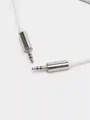 Белый кабель AUX WALKER WCA-510, с пружиной, 3,5 x 3,5 мм
