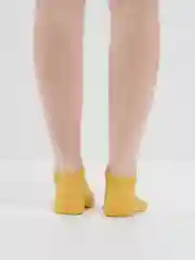 Горчичный носки женские