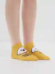 Горчичный носки женские