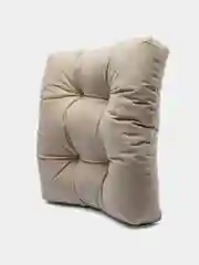 Бежевый меланж подушка для сидения MATEX "VELOURS", 40 х 40 х 8 см
