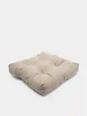 Бежевый меланж подушка для сидения MATEX "VELOURS", 40 х 40 х 8 см