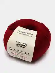 Вишнёвый пряжа Gazzal Baby Wool 20%Кашемир 40%Мериносовая шерсть 40%Акрил 50г 175м Газзал беби вул