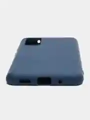Синий чехол силиконовый на Samsung S20 / S11