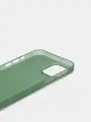 Чехол LuazON для телефона iPhone 12 Pro Max, пластиковый, тонкий, прозрачный зеленый