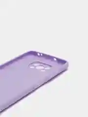 Сиреневый чехол накладка для Xiaomi Poco X3 силиконовый матовый однотонный