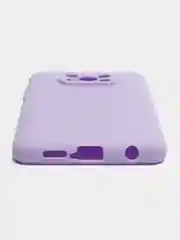 Сиреневый чехол накладка для Xiaomi Poco X3 силиконовый матовый однотонный