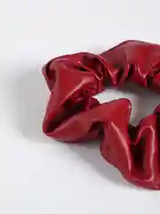 Багровый резинка для волос, искусственная кожа