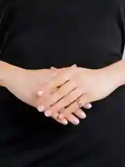 Серебряный кольцо "Смайлик с цепью"