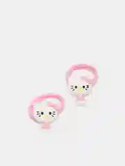 Коралловый резинки для волос мультяшные "Hello kitty - Хелло Китти" и "Единорог"