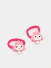 Тёмно-розовый резинки для волос мультяшные "Hello kitty - Хелло Китти" и "Единорог"