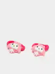 Тёмно-розовый резинки для волос мультяшные "Hello kitty - Хелло Китти" и "Единорог"