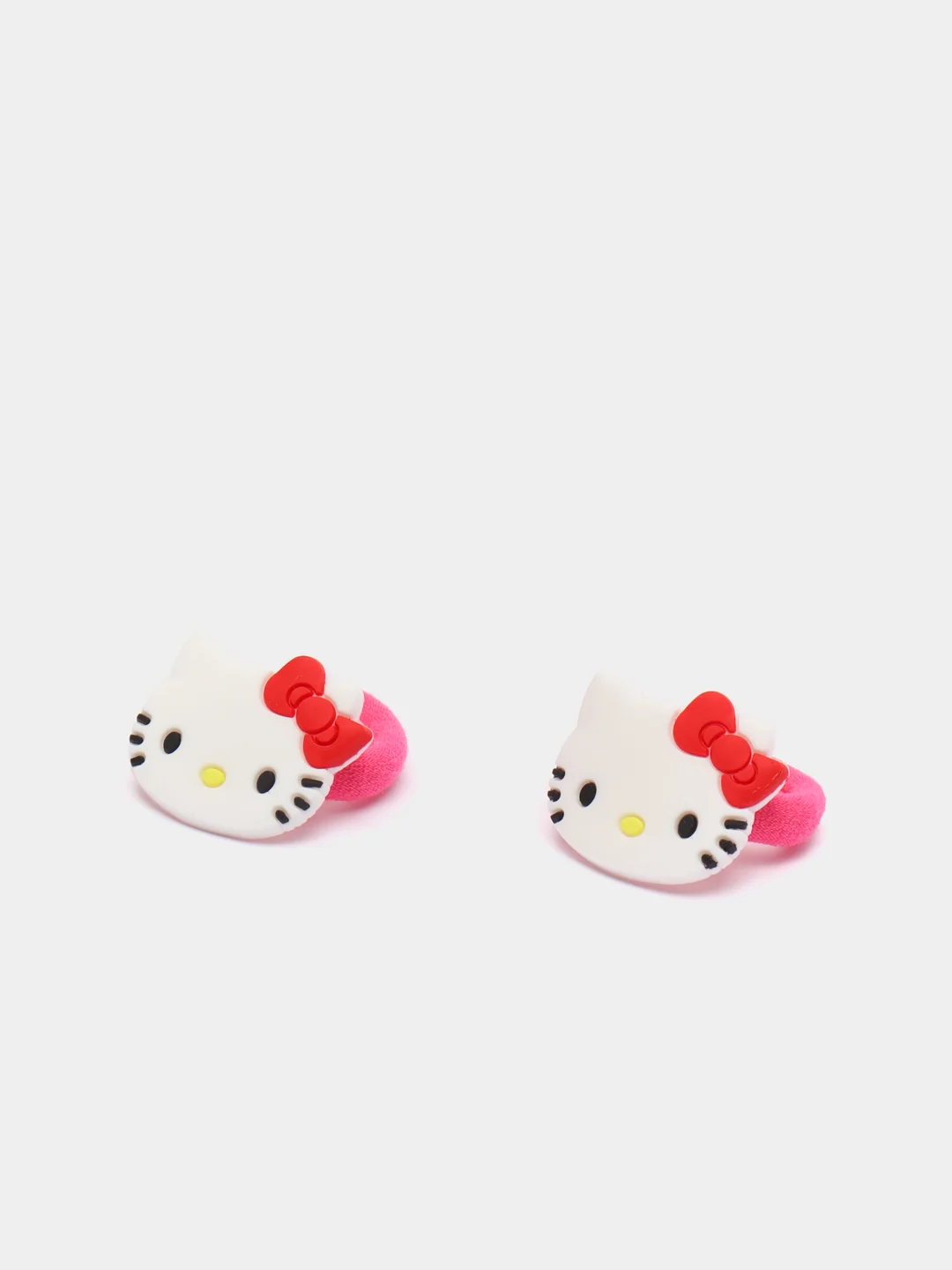 Красный резинки для волос мультяшные "Hello kitty - Хелло Китти" и "Единорог"
