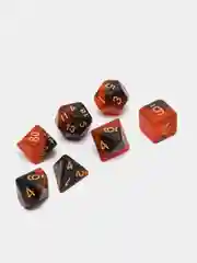 Багровый игральные кости-дайсы для настольных и ролевых игр, 7 штук в наборе, Dungeons and Dragons