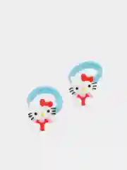 Небесно-голубой резинки для волос мультяшные "Hello kitty - Хелло Китти" и "Единорог"