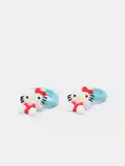 Небесно-голубой резинки для волос мультяшные "Hello kitty - Хелло Китти" и "Единорог"