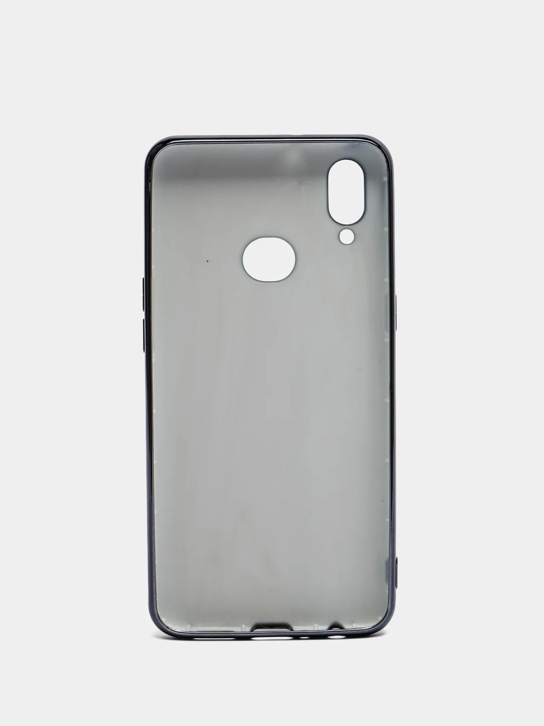 Черный чехол Samsung Galaxy A10s, Самсунг Галакси А10с цветной, силиконовый, с глянцевой рамкой