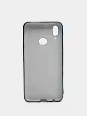 Черный чехол Samsung Galaxy A10s, Самсунг Галакси А10с цветной, силиконовый, с глянцевой рамкой