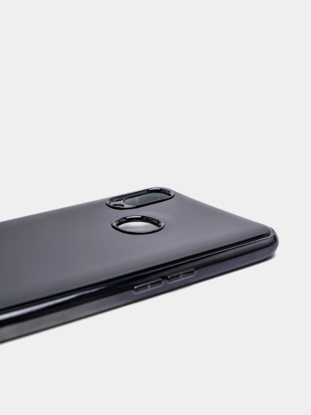 Черный чехол Samsung Galaxy A10s, Самсунг Галакси А10с цветной, силиконовый, с глянцевой рамкой