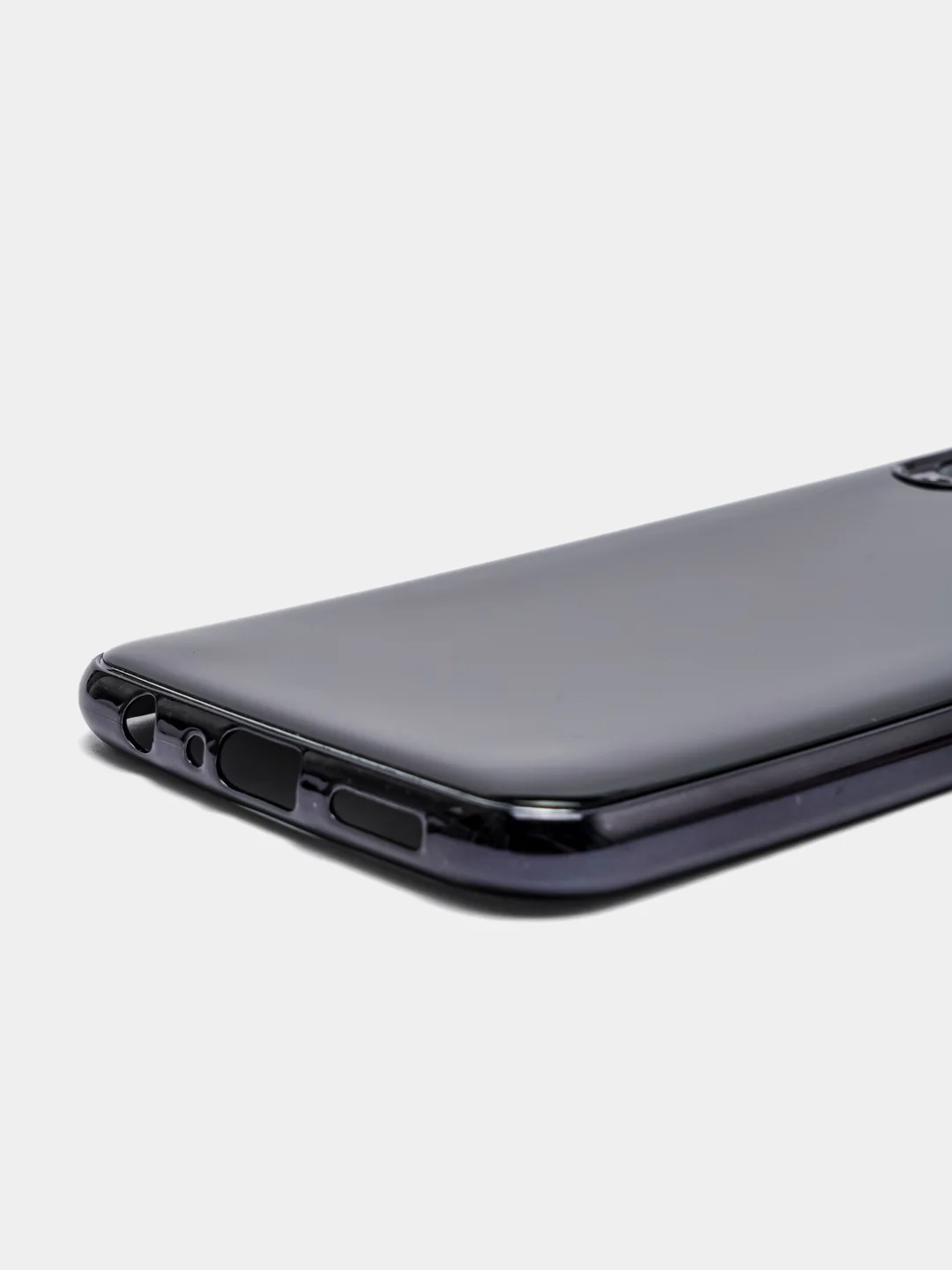 Черный чехол Samsung Galaxy A10s, Самсунг Галакси А10с цветной, силиконовый, с глянцевой рамкой